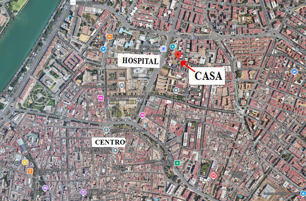 Ubicación en Sevilla