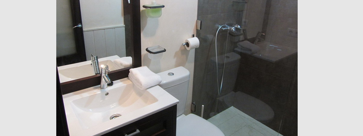 panoramica del salón con el sofá cama montdao