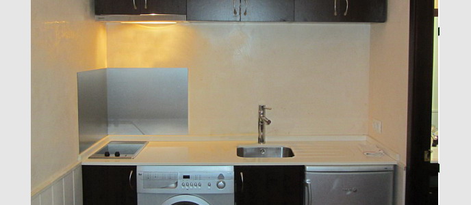 vista de la cocina completa